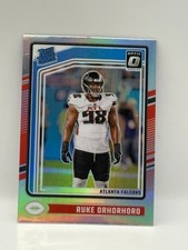 2024 Panini Donruss Optic Football Rated Rookie Card #287	Ruke Orhorhoro - HOLO