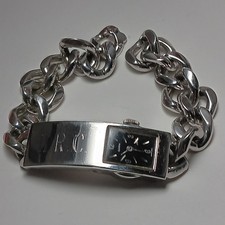 rare swank 17j steal bracelet manual wind unisex wach fits up to 7.5 " need serv