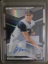2023 PANINI ELITE EXTRA EDITION JACK WENNINGER PRIME NUMBERS B AUTOGRAPH #/60 NY