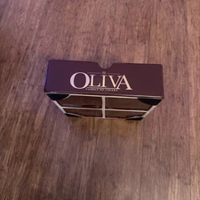 Oliva Family of Cigars Large Ceramic Cigar Ashtray 9”x9” Square EVC Brown Gold