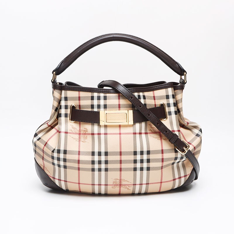 希少 BURBERRY PVC 2way メッセンジャーバッグ　ショルダーバッグ BURBERRY バーバリー ショルダーバッグ 肩掛けバッグ 斜めがけ