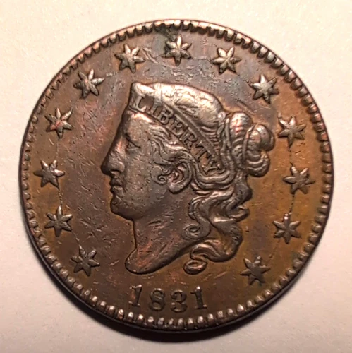 1831-P Large Cent — photo from another recent sale