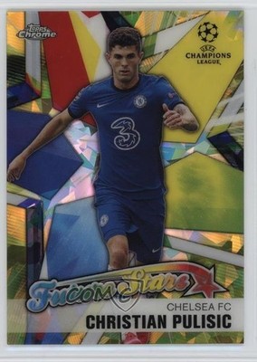 2020-21 Chrome UEFA Champions League Sapphire Yellow /99 Christian Pulisic 0b6c