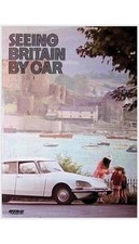 1973 Seeing Britain By Car: BTA Guide Citroen DS & Conwy Castle UK Travel