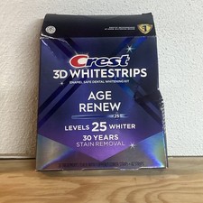 New Crest 3D WHITESTRIPS | Age Renew | 25 Lvls Whiter | Exp1/27+ | 42 Treatments