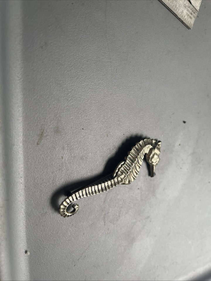 Pin Ruler Shape Vintage 196os Sterling Seahorse Broach Pin | eBay