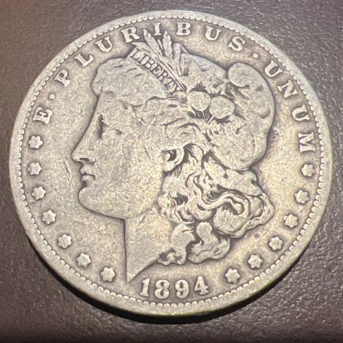 1894-s Morgan Silver Dollar.  Fine.  A-372