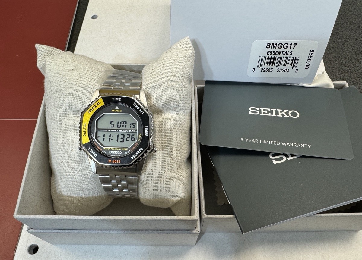 NWT Seiko Rotocall Alarm Chronograph Quartz Digital Watch Seiko Digital Quartz Watch  main image 3