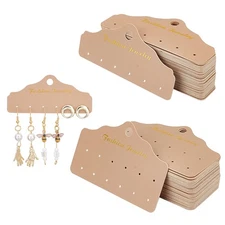 300 Pairs Earring Card Holders, Earring Display Cards 100pcs Earring Studs Ca...