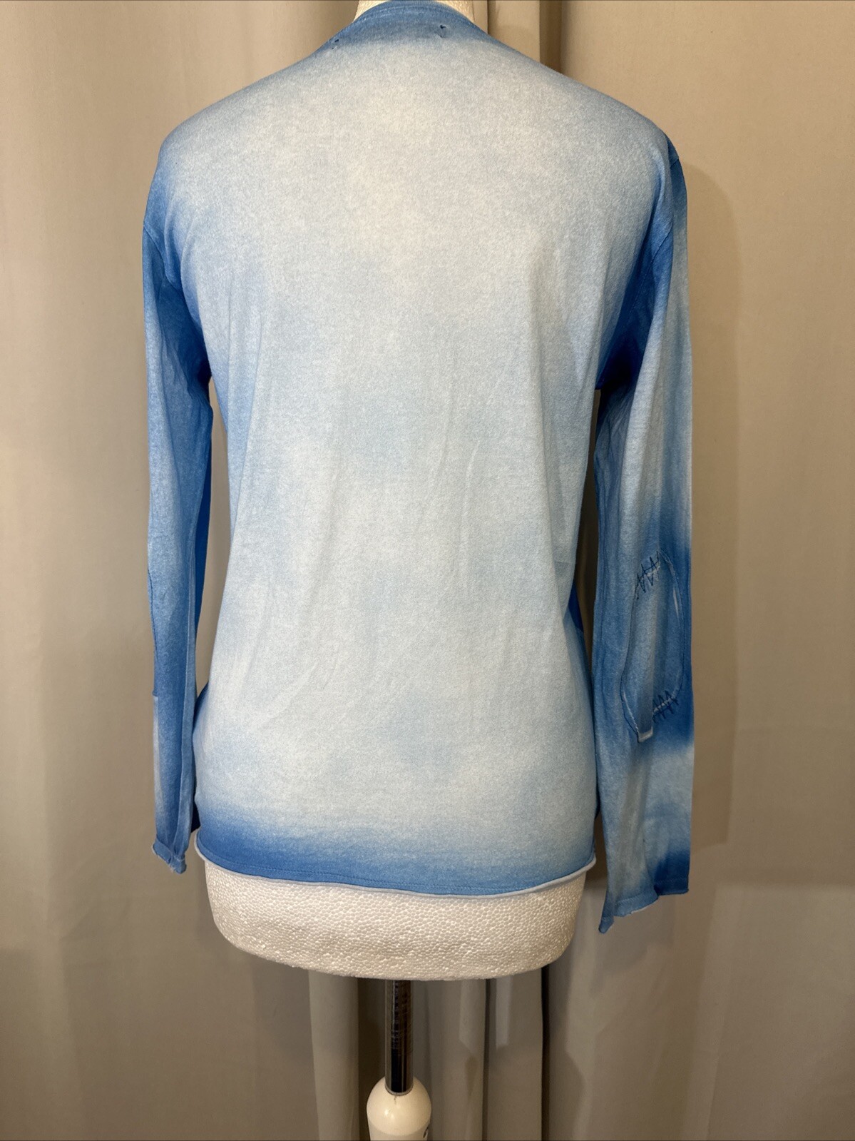 John Galliano Vintage Long Sleep Distressed Art Logo Shirt Top RRP£256 G149 image 8