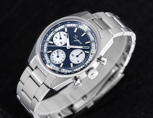 Sugess S442.05.S SWAN NECK DOMED Sapphire Chrono Mechanical Watch SEAGULL 1963 - Picture 6 of 13