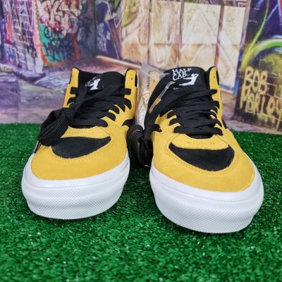 Vans Skate Half Cab x Bruce Lee Black & Yellow Skate Shoes Size 