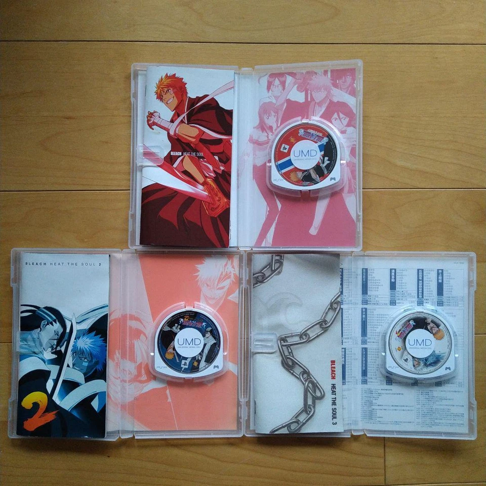 Lot 9 PSP Bleach Heat The Soul 1 2 3 4 5 6 7 & Soul Carnival 1 2 set Japan Ver. - Image 4 of 4