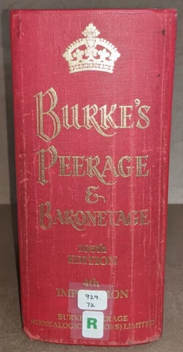 Burke's Peerage & Baronetage: 105th edition  - Bound Set