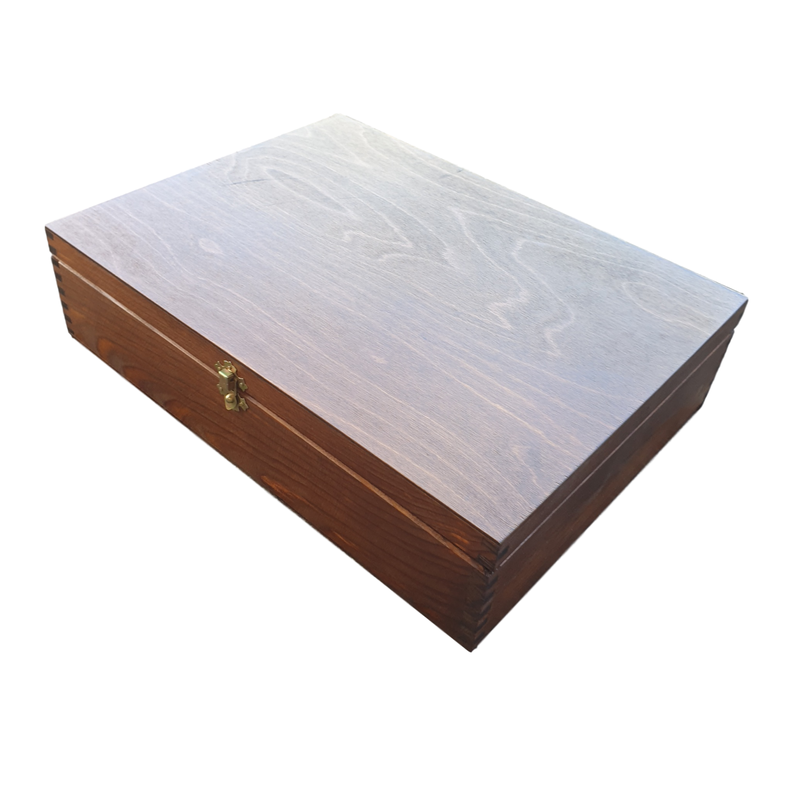 Large Wooden Box 40 x 30 x 10 cm size in Brown Colour eBay