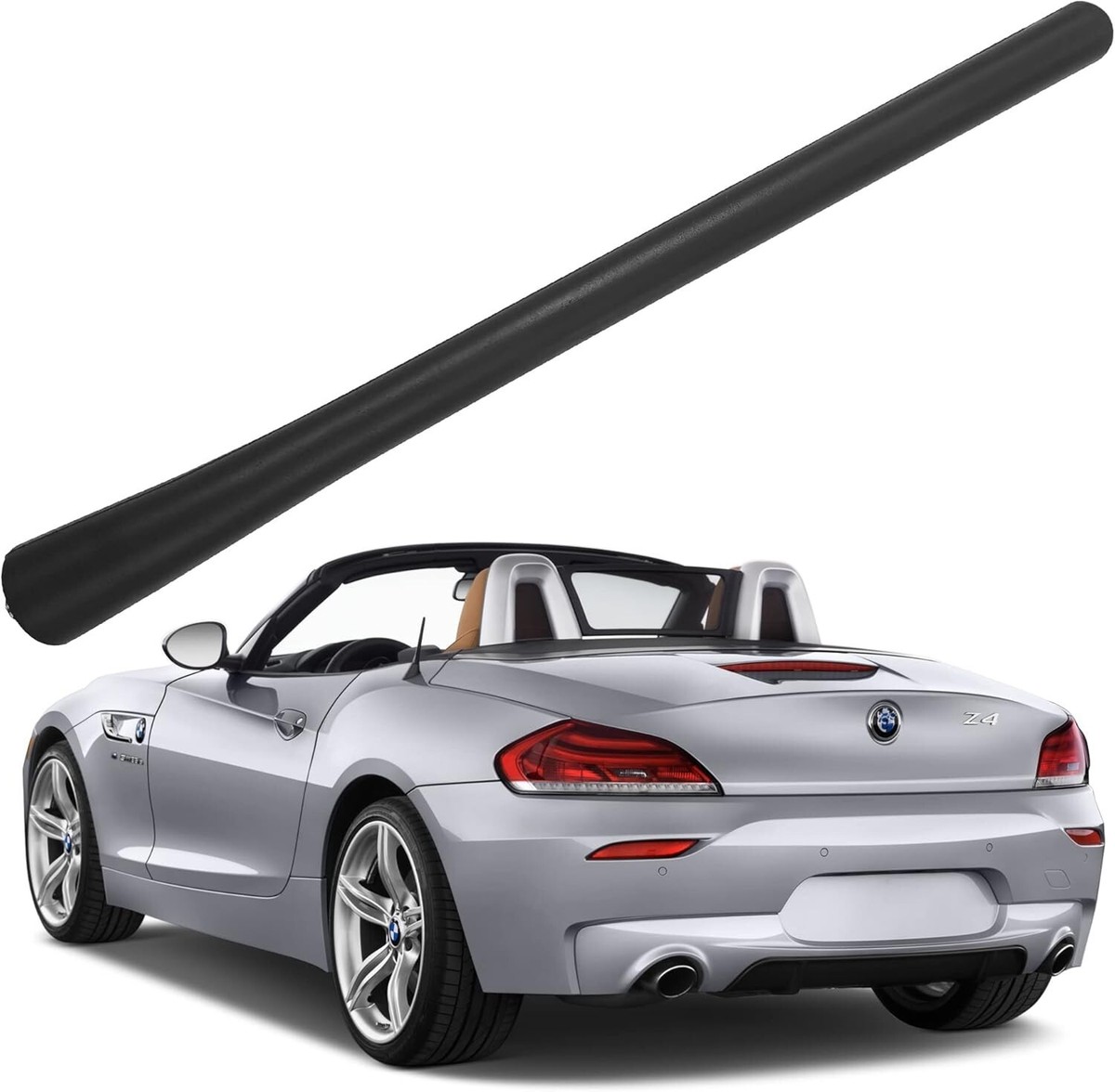 11 Inch Black Antenna Mast For BMW Z4 2003-2017 – Fuba Style, AM/FM, Easy Install - View #4