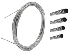 Bowdenzugseil meterware innenzug 1.5mm 2mm 2.5mm 3mm stahl Bowdenzug drahtseil