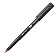 60144 Uni-ball Onyx RollerBall Stick Pen, Fine 0.7mm, Red Ink, Pack of 1 Pen