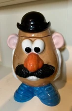 Vintage 1998 Hasbro Mr. Potato Head Collectible Porcelain Cookie Jar By Clay Art