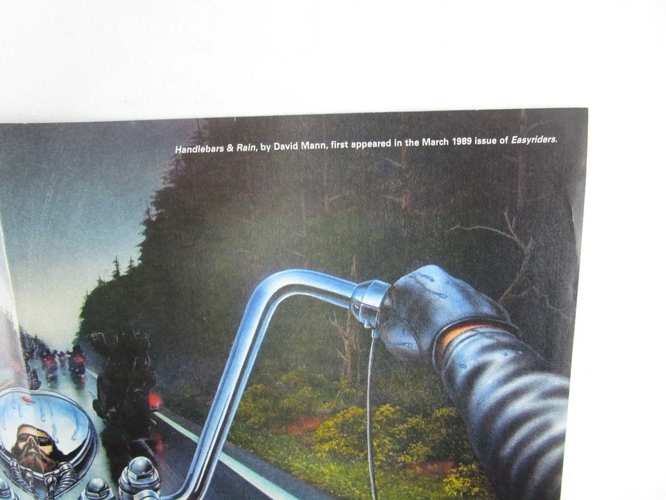 Póster plegable central David Mann y bicicleta/hermosa dama Easyriders lote de 3 envío gratuito Foto 4 de 4