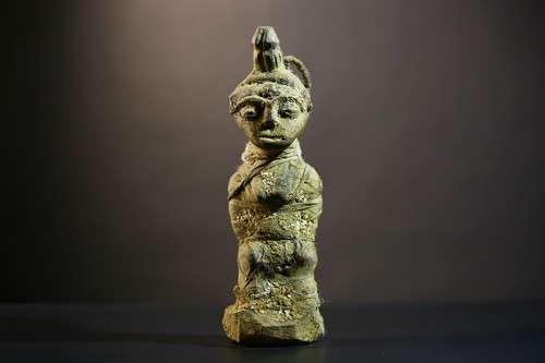 Statuina fertilità africana Sapi Kissi Pomdo Nomoli scultura arte africana - G4780 - Foto 19 di 24