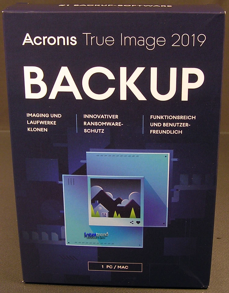 Acronis True Image 2019 Vollversion 1 PC/Mac + Universal Restore DE / EN NEU - Bild 2 von 2