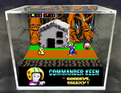 Commander Keen 4 - 3D Cube Handmade Diorama - Video Games - Shadowbox ...