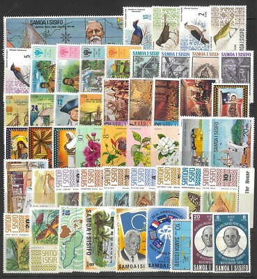 Samoa Selection of 50 Different Stamps All Mint Unhinged | eBay