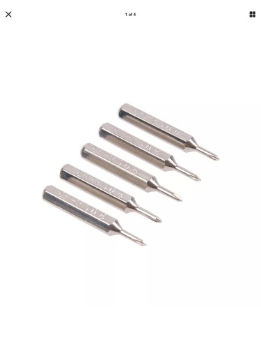 5pc Y0.6 Micro Bits For 7 8 XS XR 11 12 13 14 15 SE Y000 Triwing Tripoint Hex 4m - Picture 3 of 7