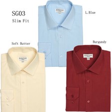 Men's Basic Dress Shirt Slim Fit By Fortino Landi SG03