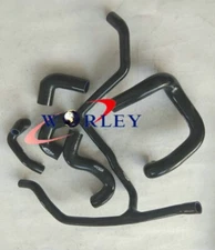 BLACK For BMW E30 M20 325 325i 6cy 1988-1993 89 with A/C Silicone Radiator Hose