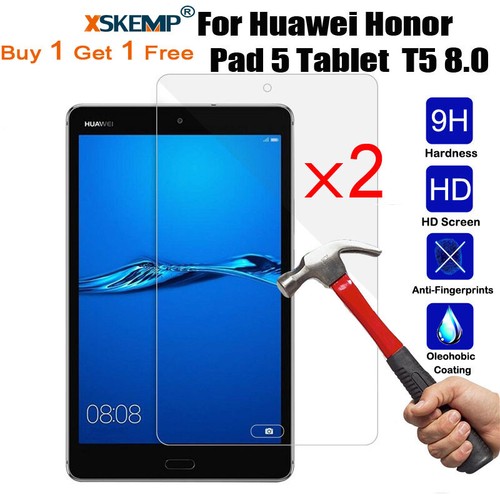 2Pcs Huawei MediaPaT3 T5 8.0 7.0 9.6 Tablet Tempered Glass 9H Screen Protector - Picture 20 of 21