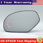 Mirror Glass Heated Turn Signal 7 LED Left LH for Cadillac Chevy GMC Pickup SUV