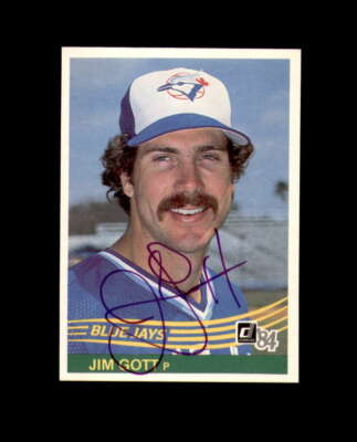 Jim Gott Hand Signed 1984 Donruss Toronto Blue Jays Autograph
