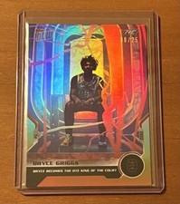 2022 TOPPS NOW OVERTIME ELITE #27 BRYCE GRIGGS NUMBERED 8/25 RAINBOW FOIL