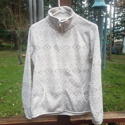 Eddie Bauer Aztec Zip Up Sweater Women's M