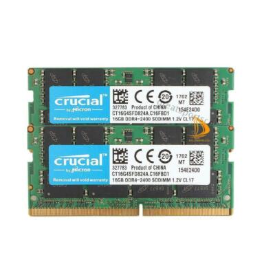 32GB メモリ DDR4 SO-DIMM PC4-19200 2400MT/s 32GB Crucial 2x 16GB 2RX8 PC4-19200 DDR4-2400T Arbeitsspeicher RAM