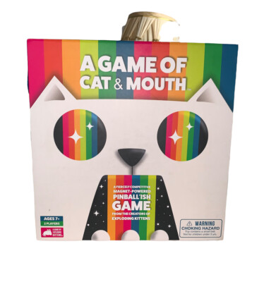 A Game of Cat and Mouth: Pinball'ish Party Game CIB Ages 7+ Swing Shot Style Fun