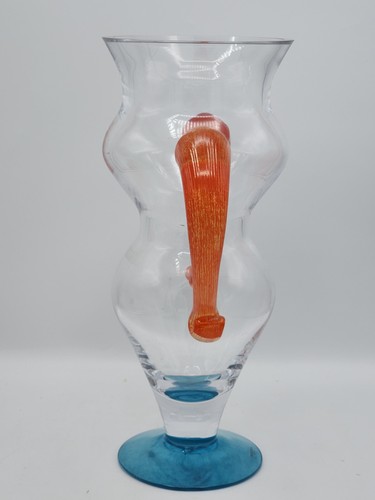 STUNNING SIGNED KJELL ENGMAN KOSTA BODA MADAM ART GLASS JUG DECANTER ~ 13.5" - Picture 14 of 16