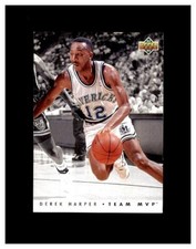 1992-93 UPPER DECK BASKETBALL TEAM MVPS DEREK HARPER #TM7 DALLAS MAVERICKS MINT