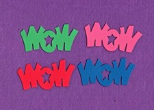"WOW" die cuts scrapbook cards