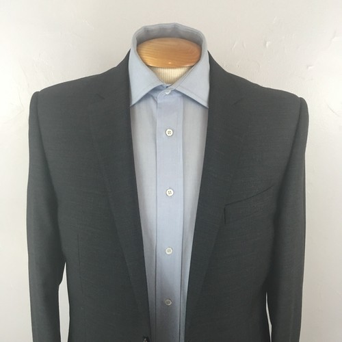 tiglio 40L 2 piece mens suit solid gray new super 150s wool italy jacket ea0272 - Picture 3 of 12