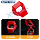 Gloss Red Engine Start Stop Push Button Switch Decor Cover Trim Car Accessories