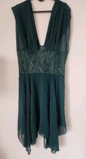 Vintage Victoria Secret Nightgown Green Large Lace Lingerie Fancy - Read Desc