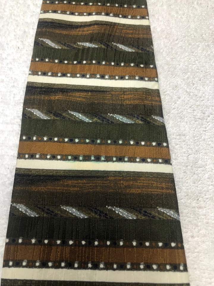 FRATELLI CORBATA HOMBRE MARRÓN NEGRO GRIS NARANJA 4 X 56 Foto 3 de 4