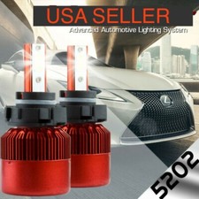 5202 5201 Led Car Truck Fog Light Bulbs Hid 6k 6000k Opt7 Foglamp 2x Bulb