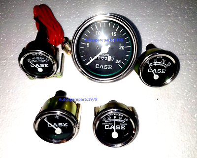 #ad #ad Case Tractor TemperatureTachometer Oil Pressure Ammeter Fuel Gauge Set $36.45