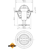 NRF Thermostat KüHlmittel Mit Dichtring FüR KIA Sorento I K2500 Hyundai H350