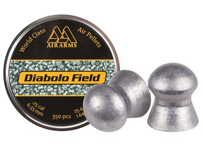 AIR ARMS World Class 350 Count DIABOLO FIELD Domed 6.35mm .25 Caliber Pellets
