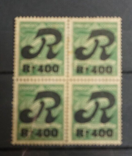Brazil #1CLF3 Block of four Mint